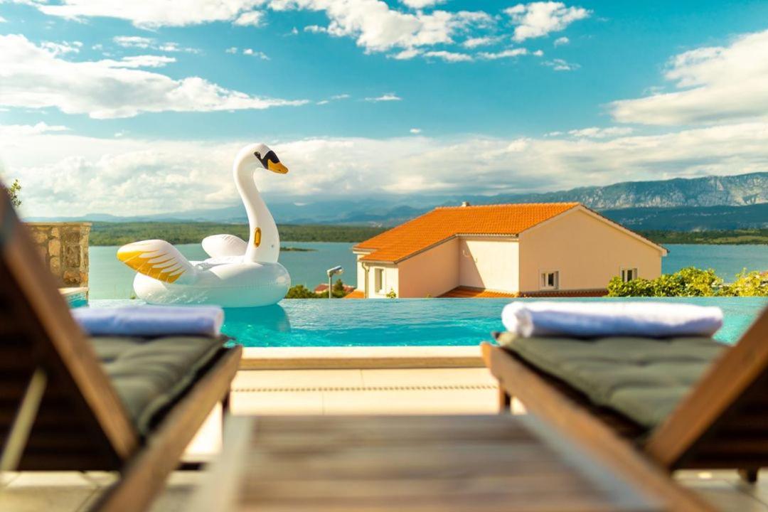 Luxury Villa Allen With Pool Klimno Exteriér fotografie