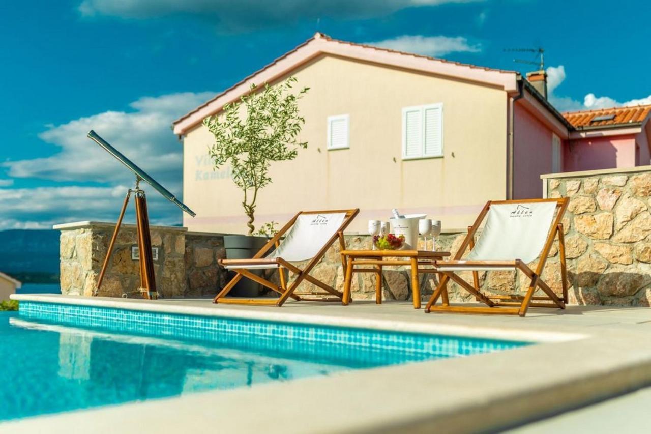 Luxury Villa Allen With Pool Klimno Pokoj fotografie
